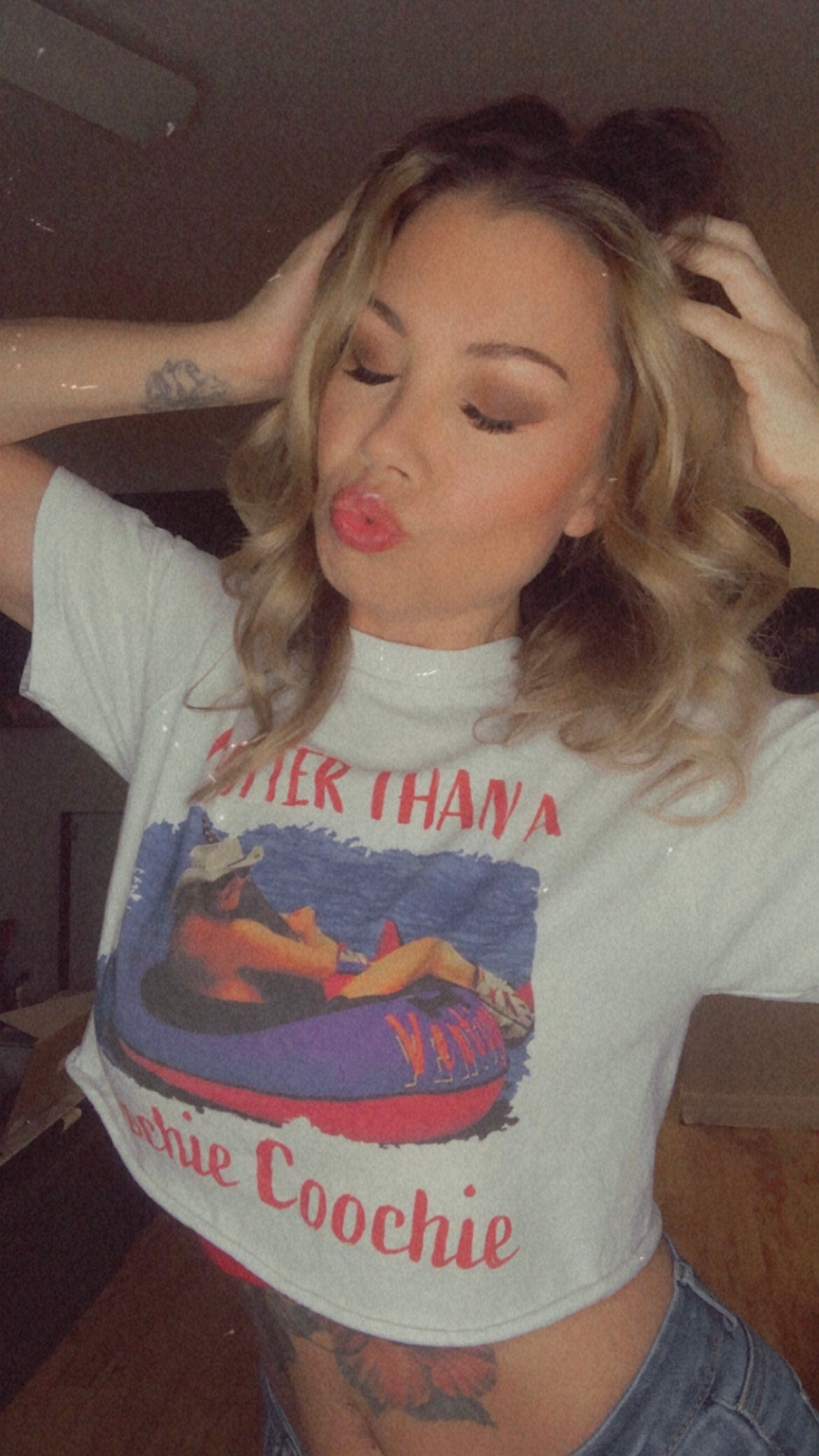 Hotter Than A Hoochie Coochie - Crop Top